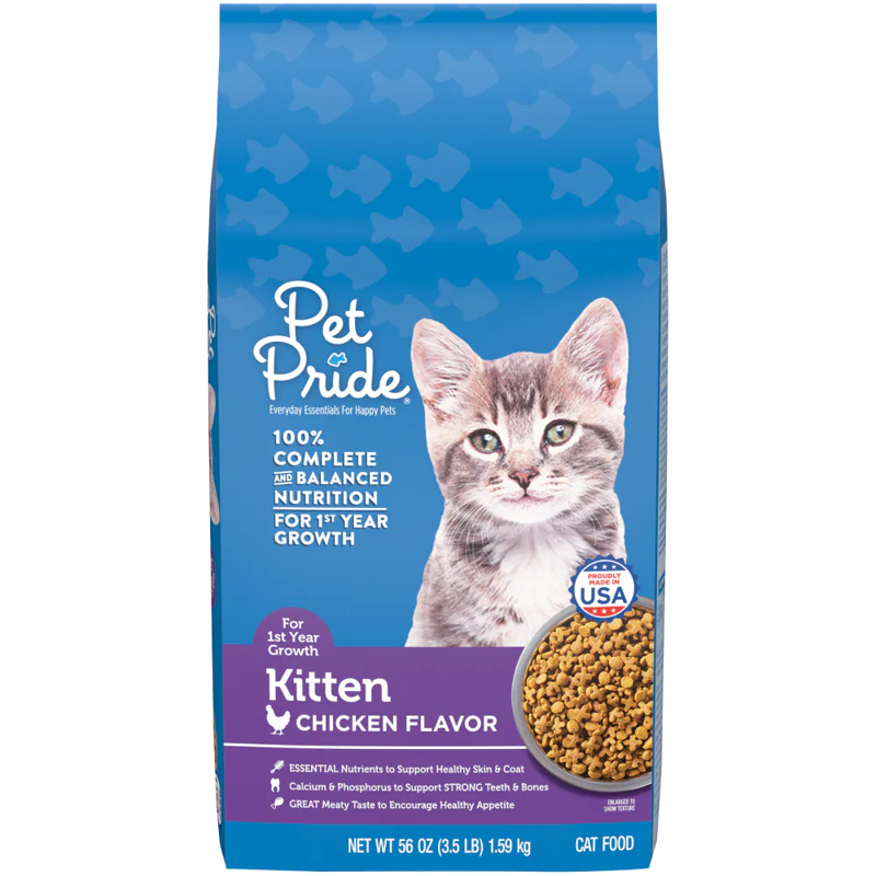 Pet Pride Kitten Chicken Flavor Cat Food view 1