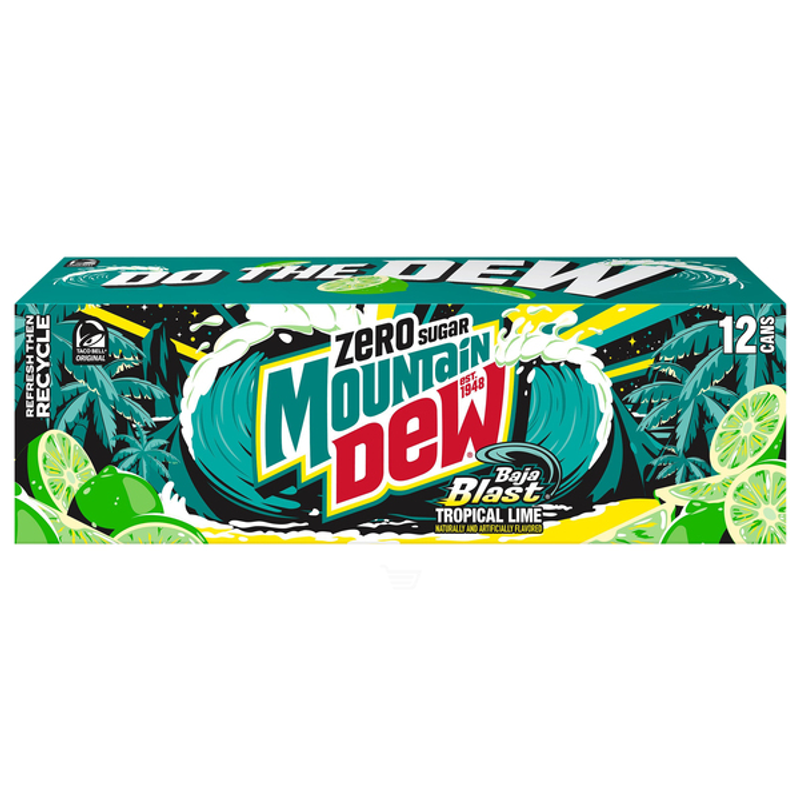 Mountain Dew Baja Blast Zero Sugar view 1