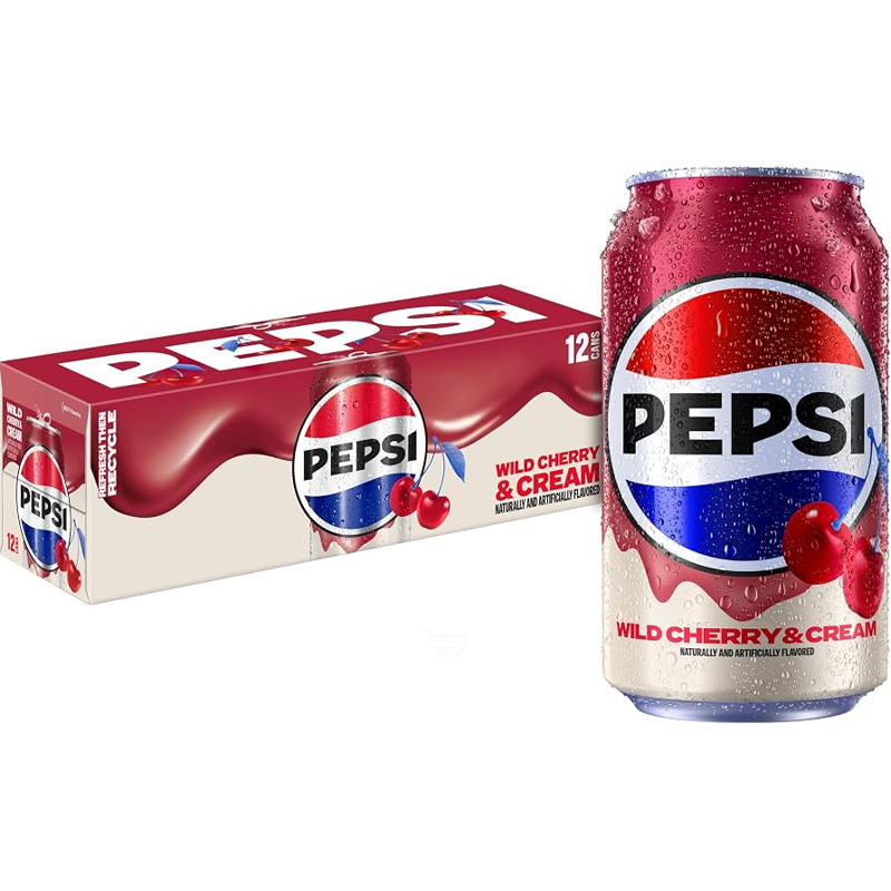 Pepsi Wild Cherry & Cream 12oz cans 12-pack