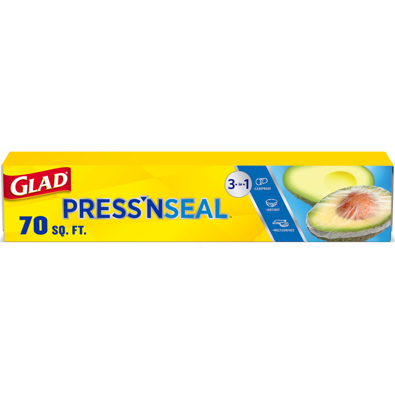 Glad Press'n Seal Plastic Food Wrap 70sqft 70sq ft Box