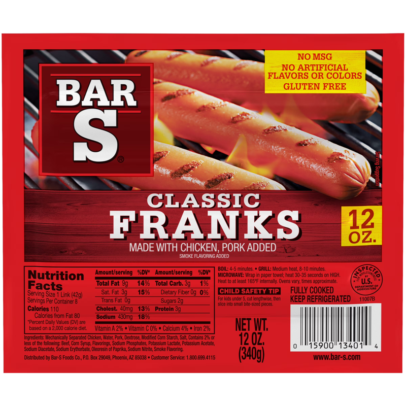 Bar-S Classic Franks view 1