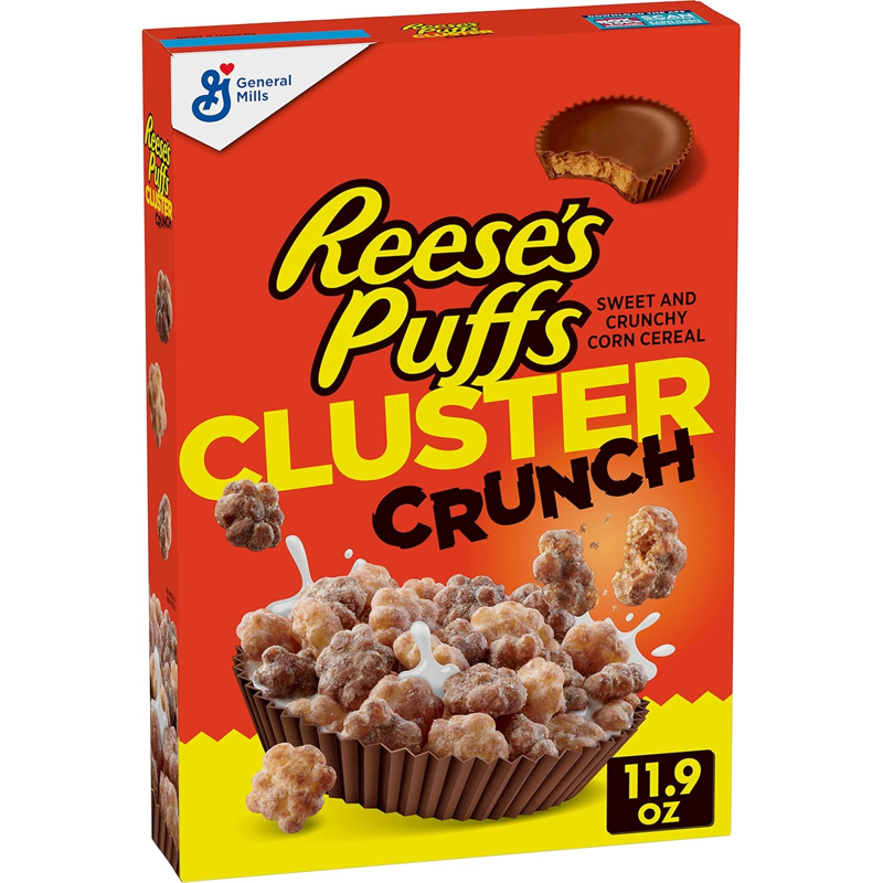 General Mills Reese's Puffs Cluster Crunch Cereal 11.9oz Box