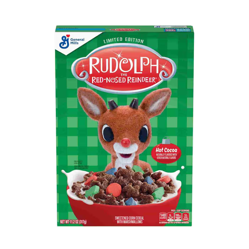 General Mills Rudolph the Red-Nosed Reindeer Cereal 11.2oz Box