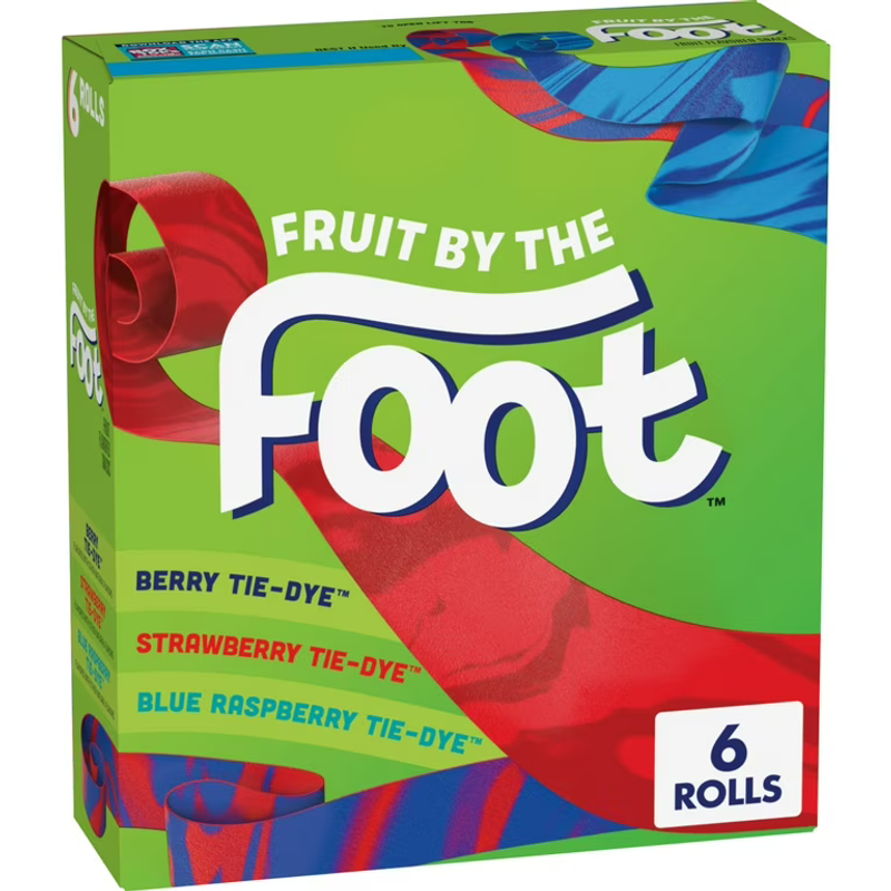Betty Crocker Fruit by the Foot Berry Tie-Dye 4.5oz box