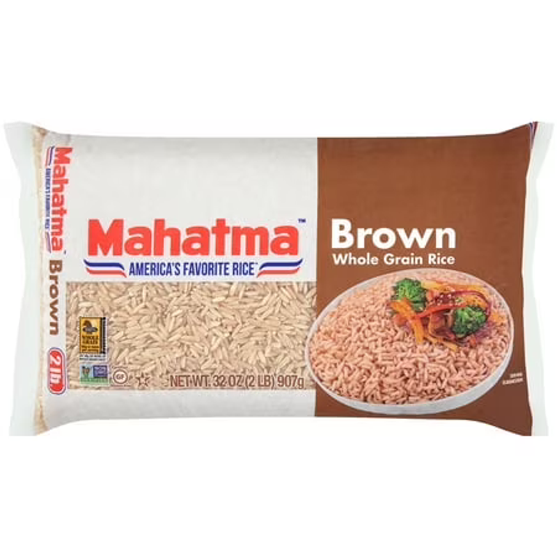 Mahatma Brown Whole Grain Rice view 1