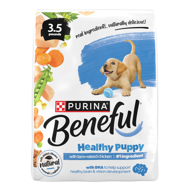 Purina Beneful Healthy Puppy Dry Dog Food 3.5lb Bag