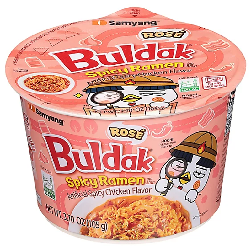 Samyang Buldak Rose Hot Chicken Flavor Spicy Ramen view 1