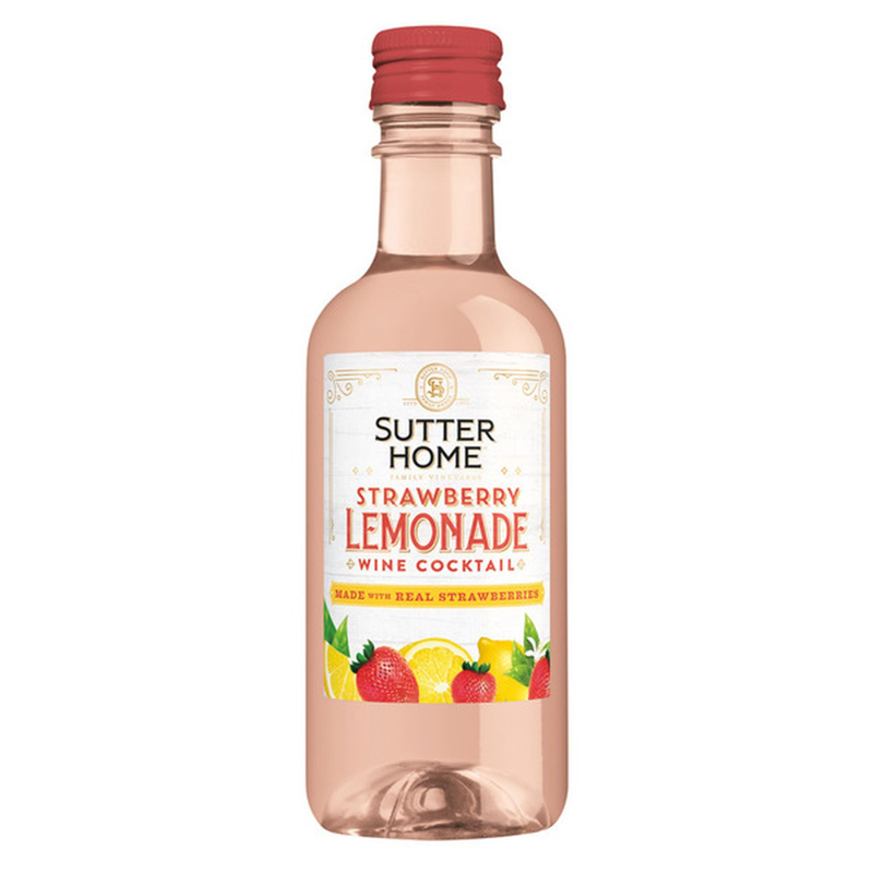 Sutter Home Strawberry Lemonade Wine Cocktail 4 Pack 187mL