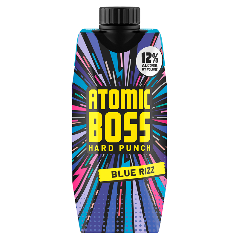 Atomic Boss Hard Punch Blue Rizz 500mL