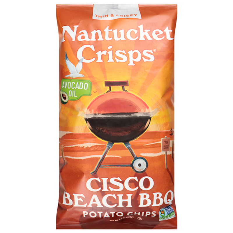 Nantucket Crisps Cisco Beach BBQ Potato Chips 4.5oz Bag