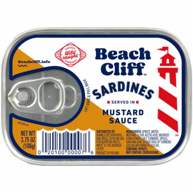 Beach Cliff Sardines in Mustard Sauce view 1