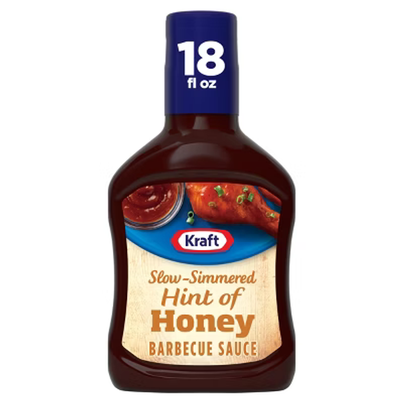 Kraft Sweet Honey BBQ Sauce 18oz Bottle
