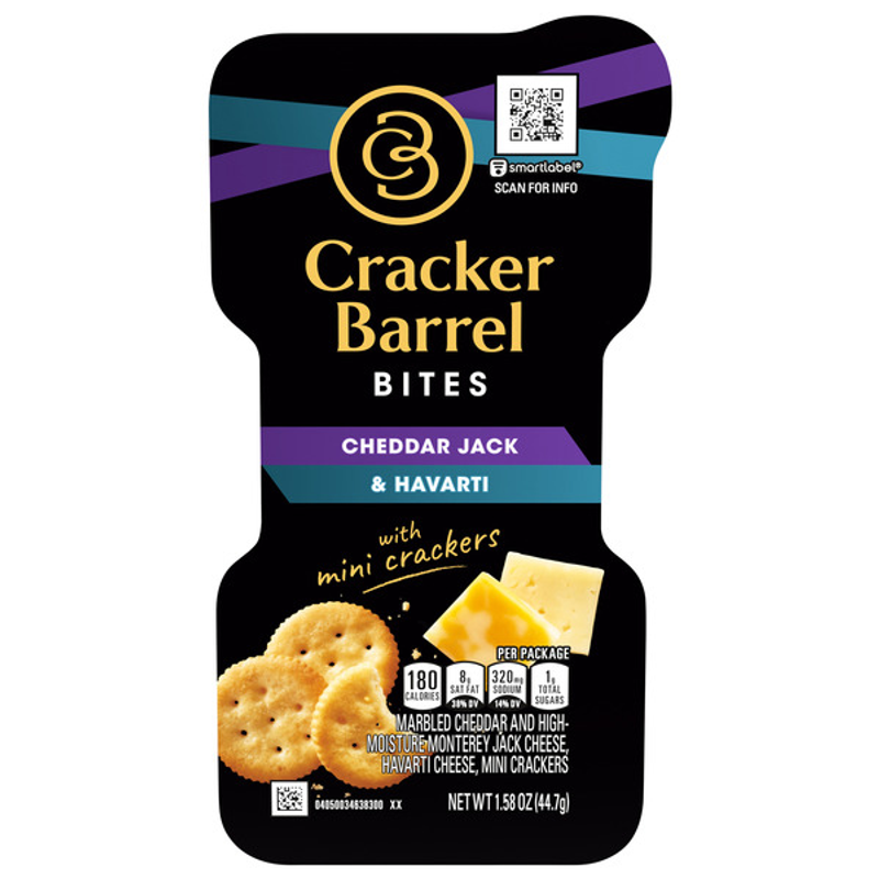 Cracker Barrel Cheddar Jack & Havarti with Butter Crackers 2.25oz