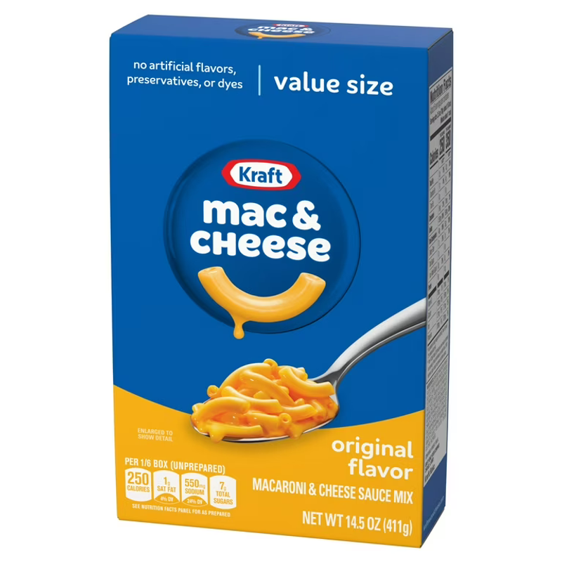 Kraft Macaroni & Cheese Dinner Box view 1