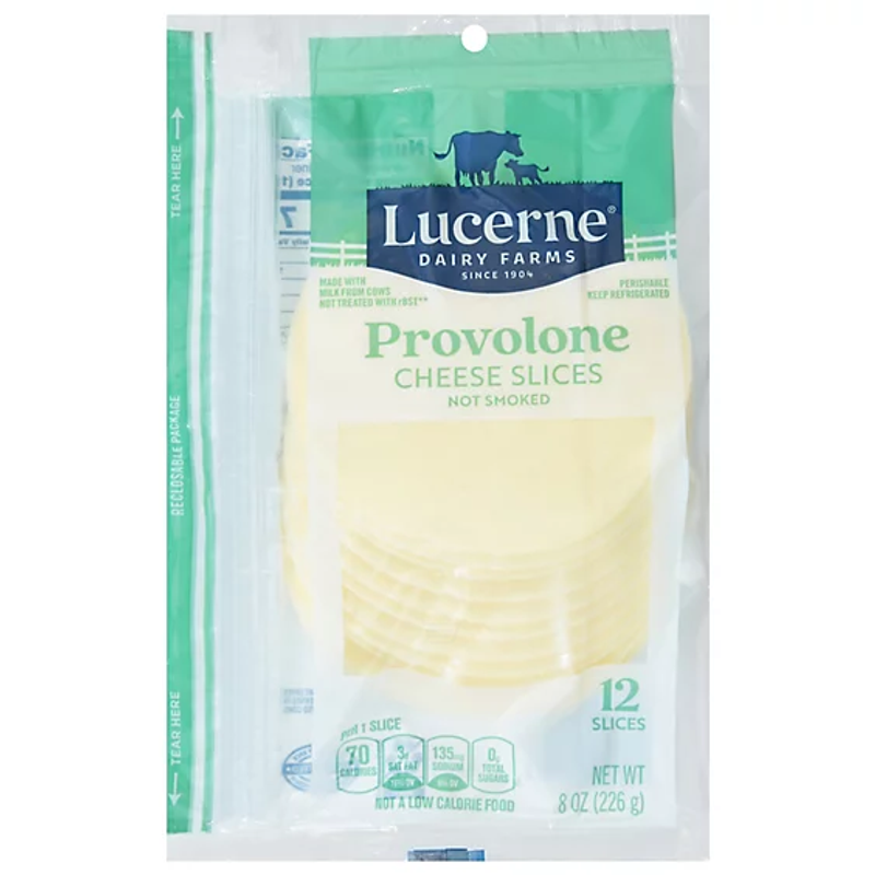 Lucerne Provolone Sliced Cheese 8oz