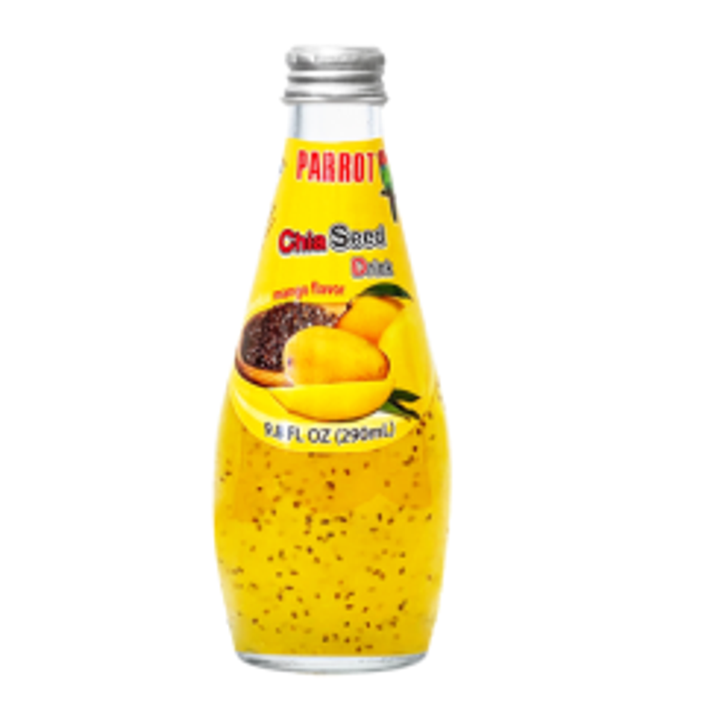 Parrot Chia Seed Mango Drink 9.8oz Bottle