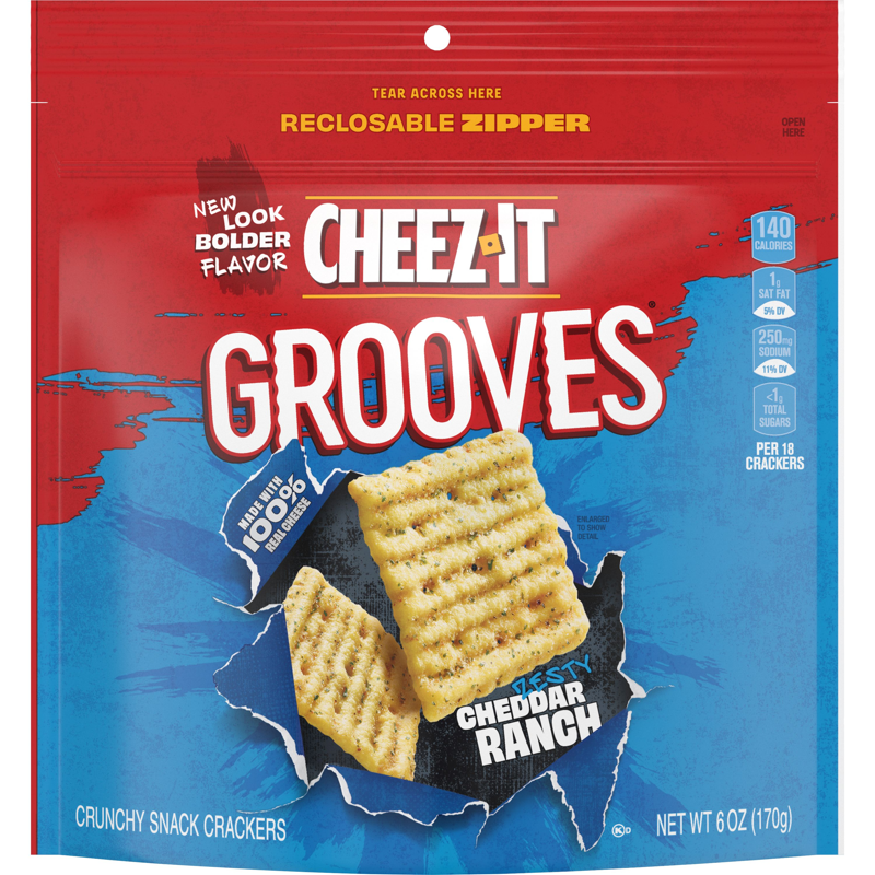 Cheez-It Grooves Zesty Cheddar Ranch 6oz Box