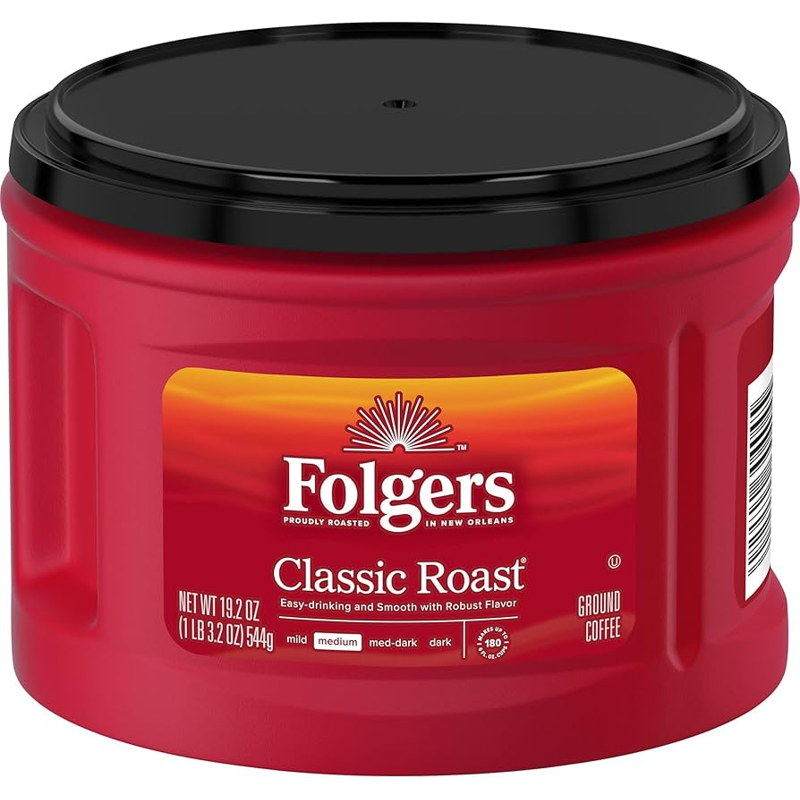 Folgers Classic Roast Medium Ground Coffee view 1
