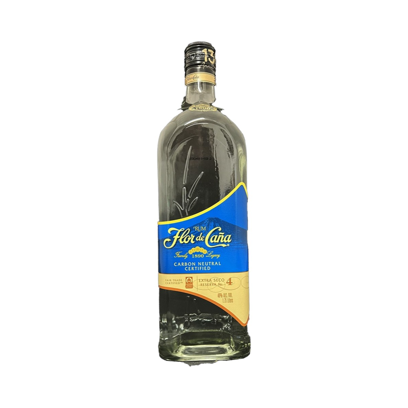 Flor de Caña Extra Dry White Rum 4 Year