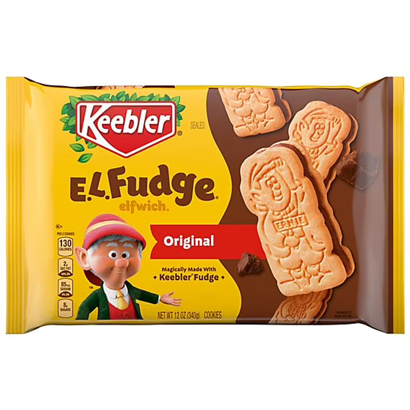 Keebler E.L. Fudge Elfwich Cookies Original 12oz