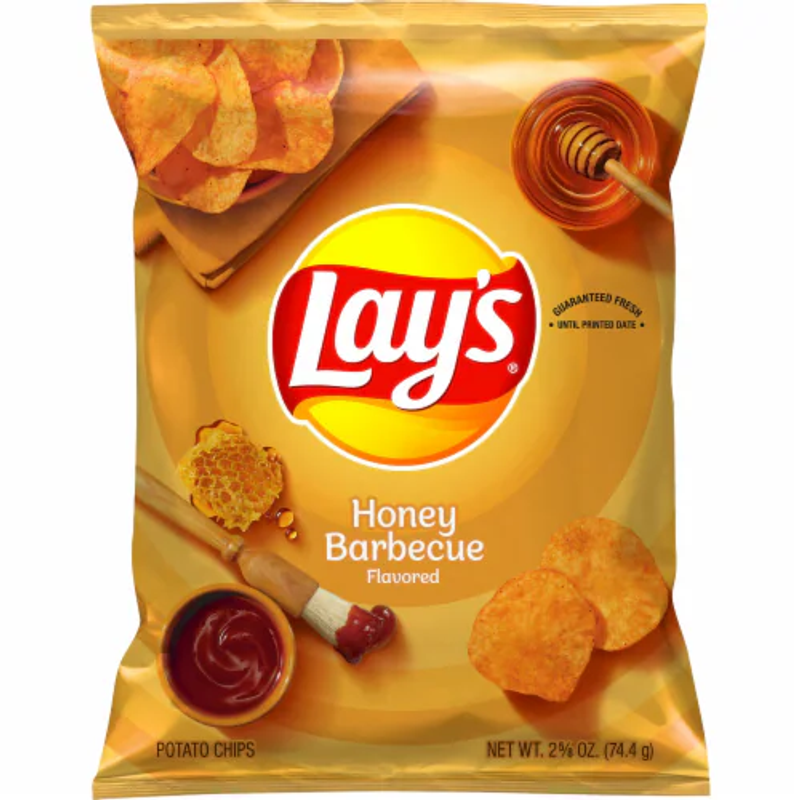 Lay's Honey Barbecue Potato Chips view 1