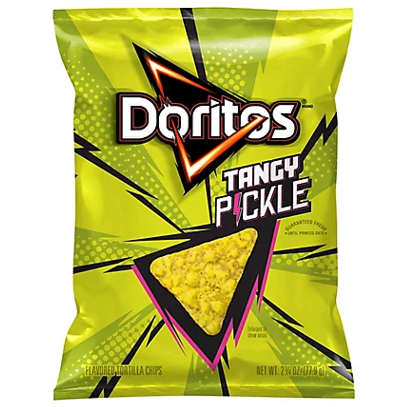 Doritos Tangy Pickle Tortilla Chips view 1