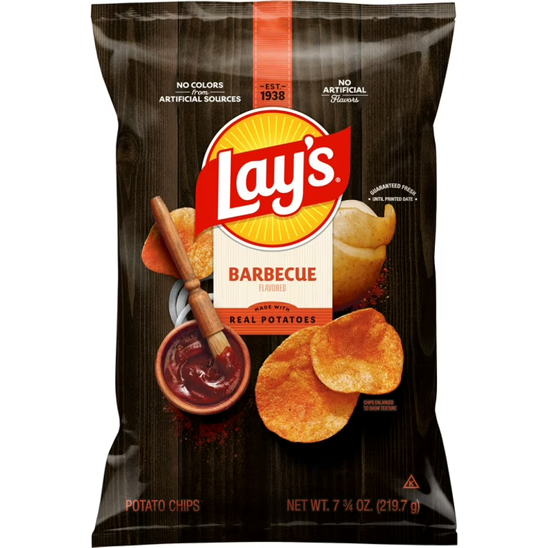 Lay's Barbecue Potato Chips view 1