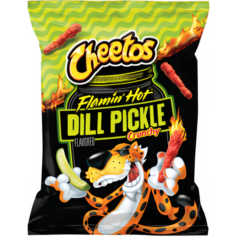 Cheetos Flamin' Hot Dill Pickle Crunchy view 1