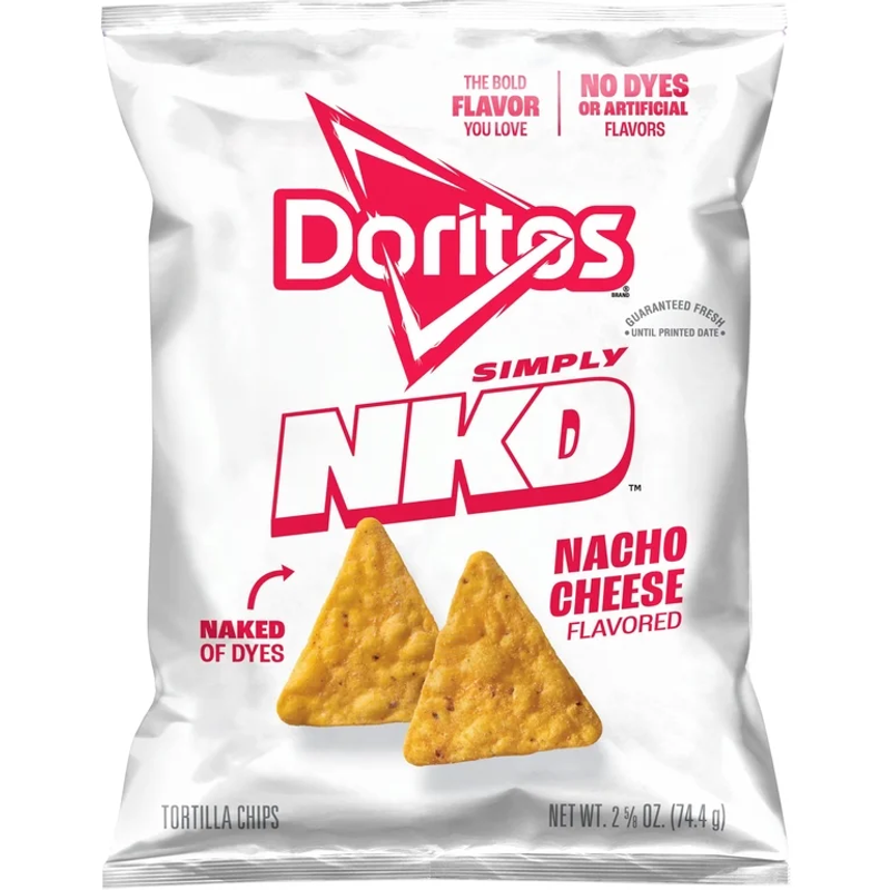 Doritos Simply NKD Nacho Cheese Tortilla Chips 2.625 oz Bag