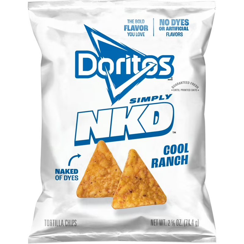 Doritos Simply Naked Cool Ranch Tortilla Chips 2.625oz Bag