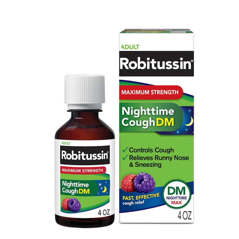 Robitussin Maximum Strength Nighttime Cough DM view 1