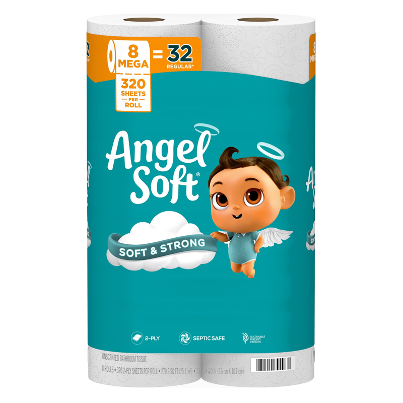 Angel Soft Bathroom Tissue view 1