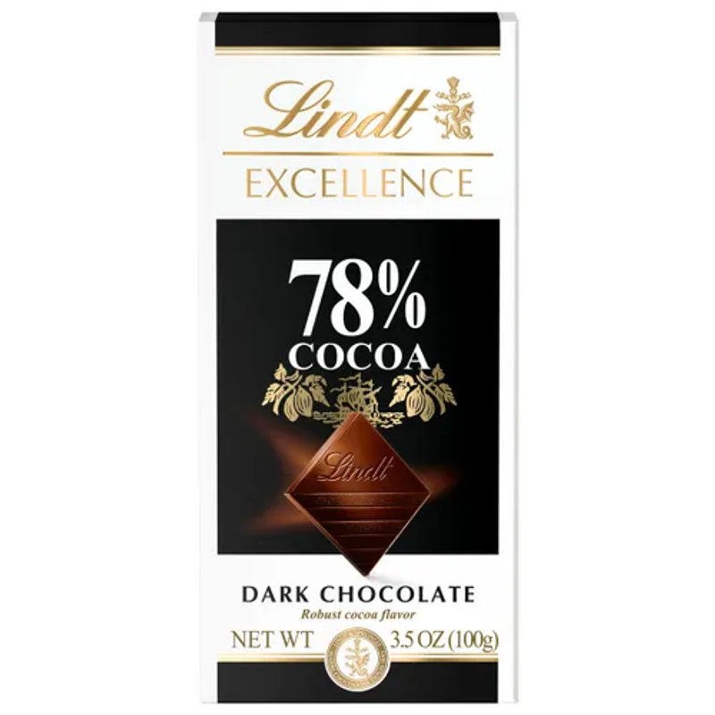 Lindt Excellence Cocoa Dark Chocolate Bar view 1