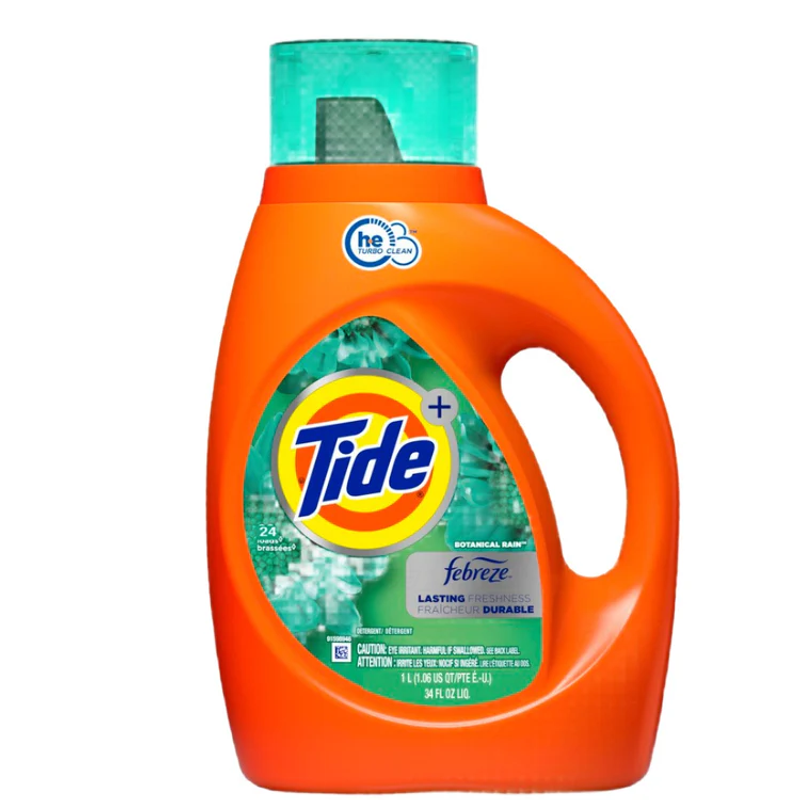 Tide Plus Febreze Botanical Rain Liquid Laundry Detergent view 1