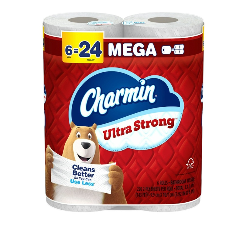 Charmin Ultra Strong Mega Toilet Paper view 1