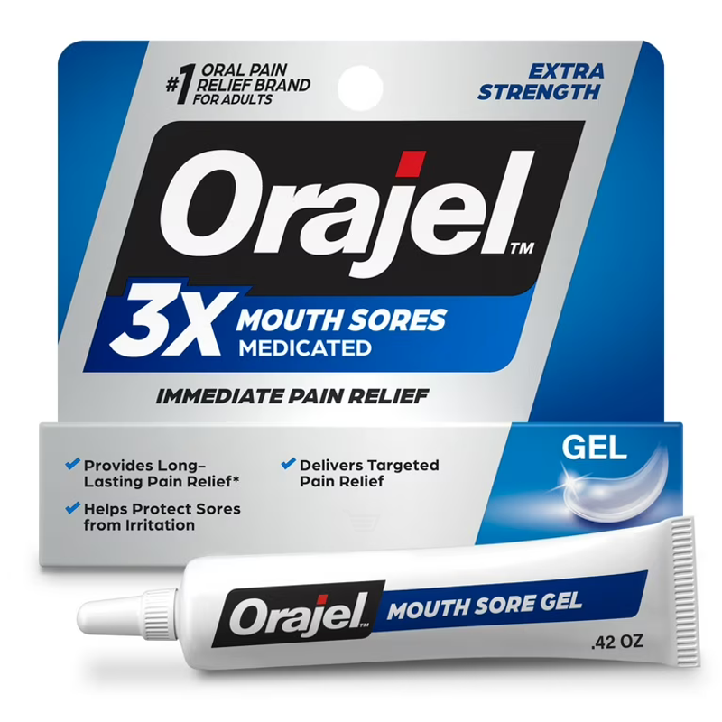Orajel 3X Medicated Maximum Strength Gel for Mouth Sores view 1