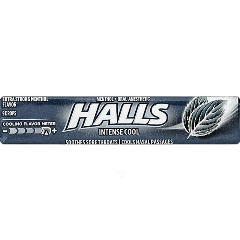 HALLS Intense Cool Menthol Drops view 1