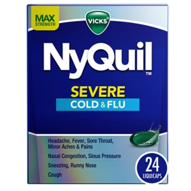 Vicks NyQuil Severe Cold & Flu view 1