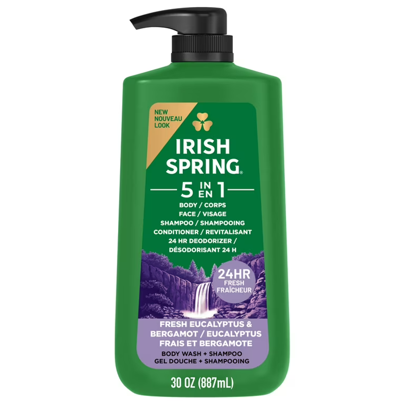 Irish Spring 5-in-1 Body Wash 20oz Bottle