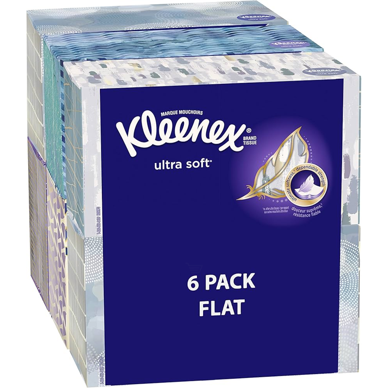 Kleenex Ultra Soft Facial Tissues Box view 1