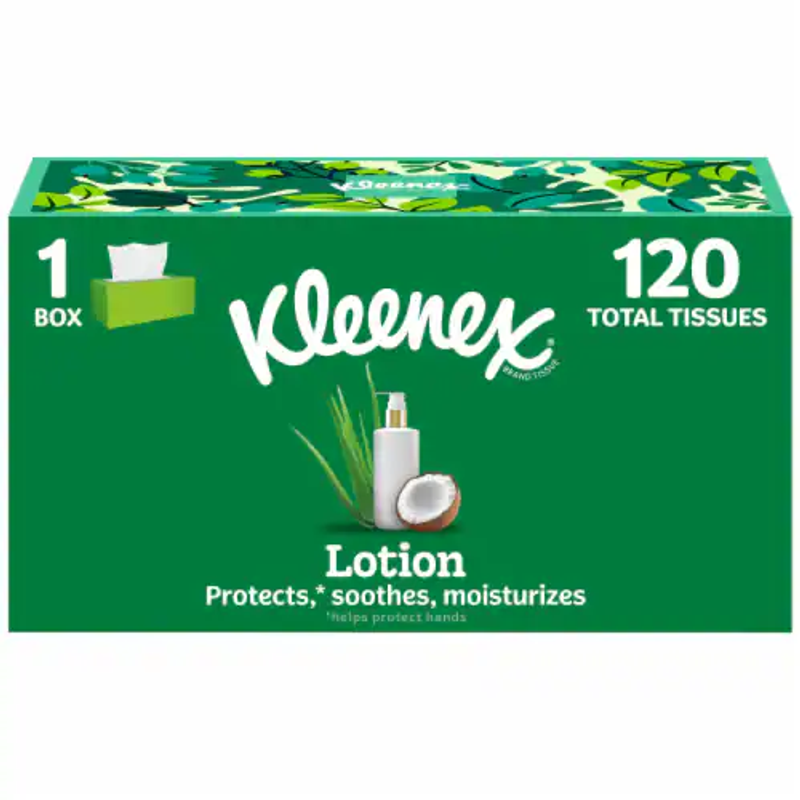 Kleenex Soothing Lotion Facial Tissues 120ct 120ct Box