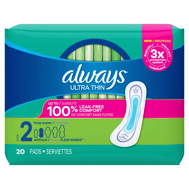 Always Ultra Thin Pads without Wings Super view 1