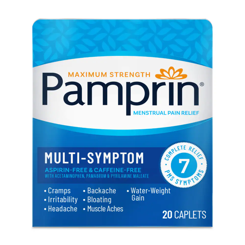 Pamprin Multi-Symptom Menstrual Pain Relief view 1