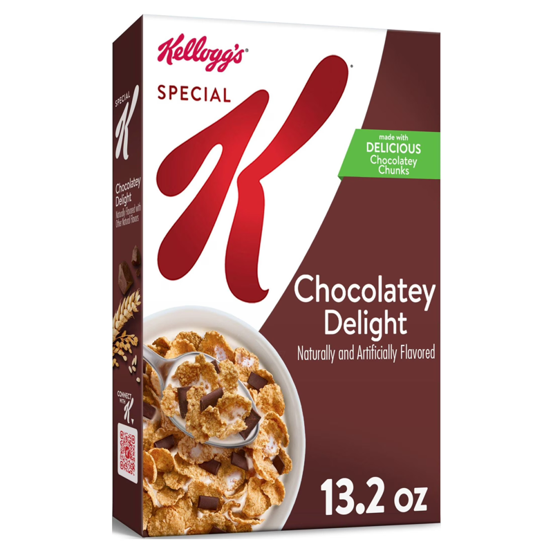 Kellogg's Special K Chocolatey Delight Cereal Box view 1