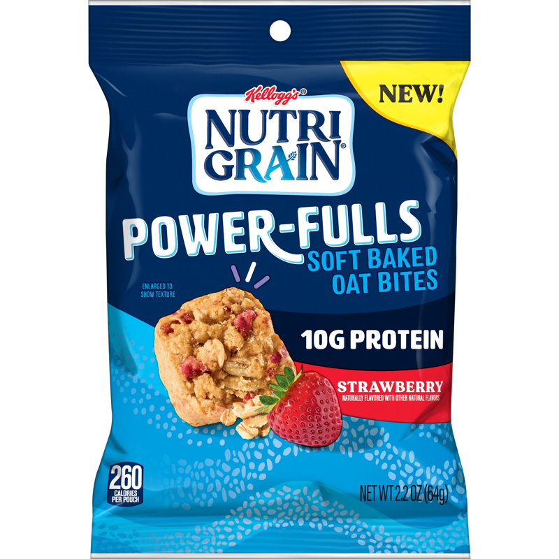 Kellogg's Nutri-Grain Power-Fulls Strawberry Protein Oat Bites view 1
