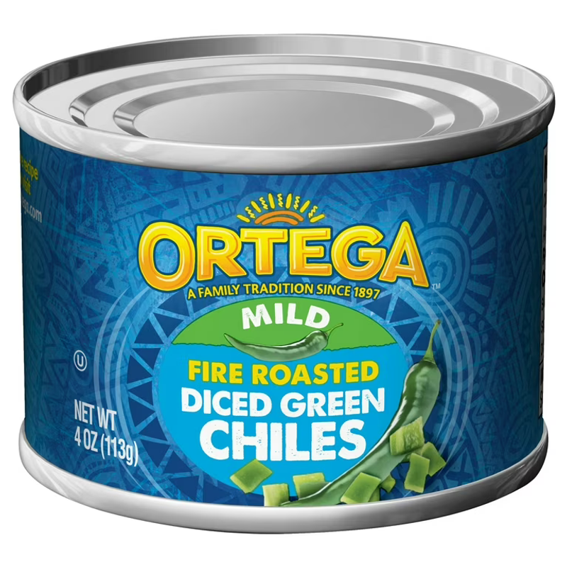 Ortega Fire Roasted Mild Diced Green Chiles view 1
