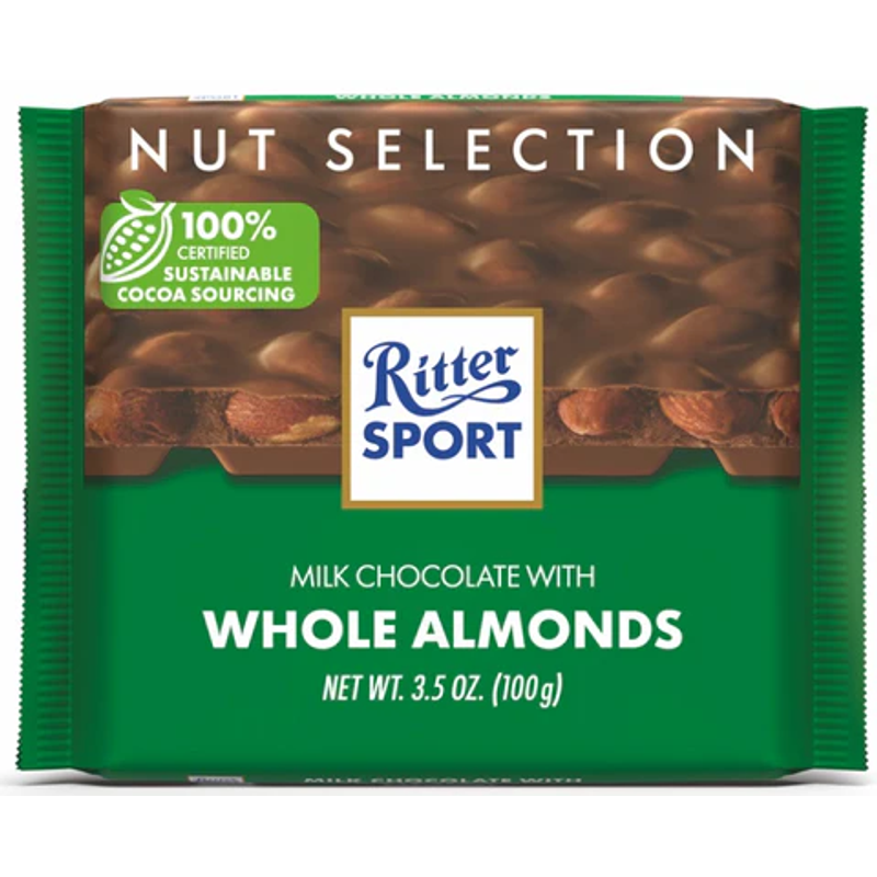 Ritter Sport Whole Almonds 100g