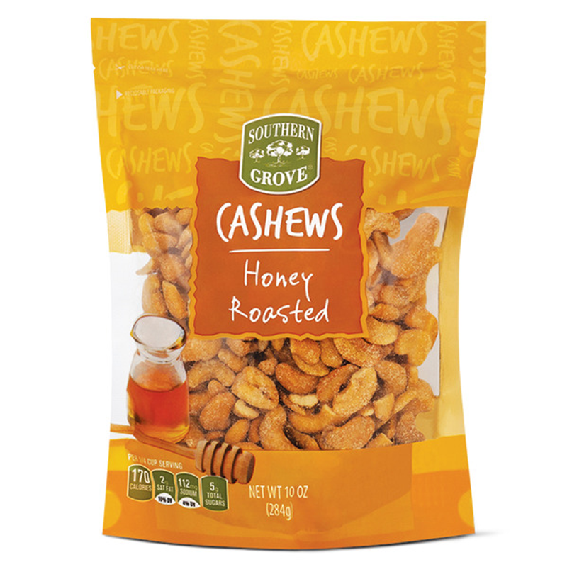 Southern Grove Honey Roasted Cashews 10oz Bag