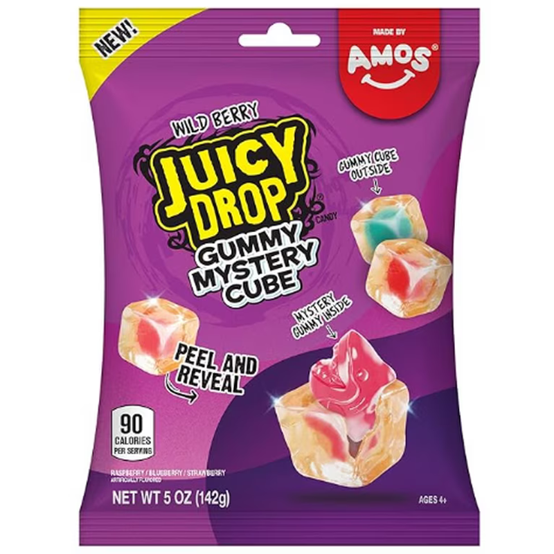 Juicy Drop Wild Berry Mystery Cube Gummies 5oz Bag