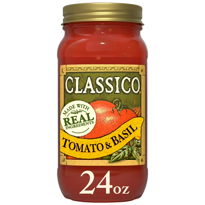 Classico Tomato & Basil Pasta Sauce 24oz Jar